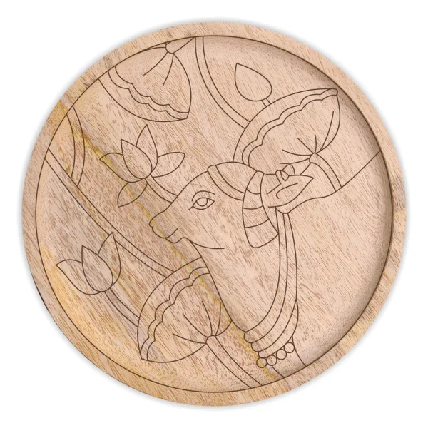 Pichwai Cow Pre Marked Wall Plate