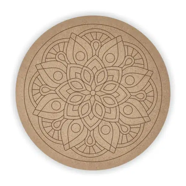 MDF Pre Marked Round Mandala