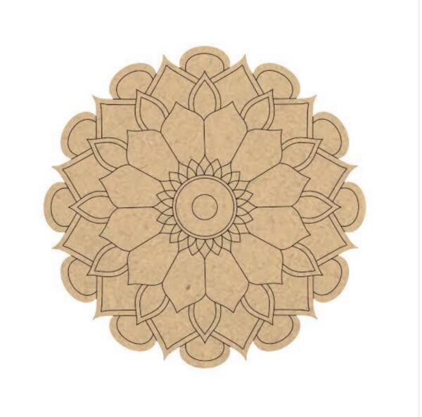 MDF Pre Marked Round Mandala - Image 6