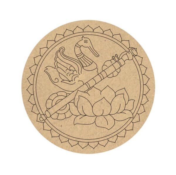 MDF Pre Marked Round Mandala - Image 2